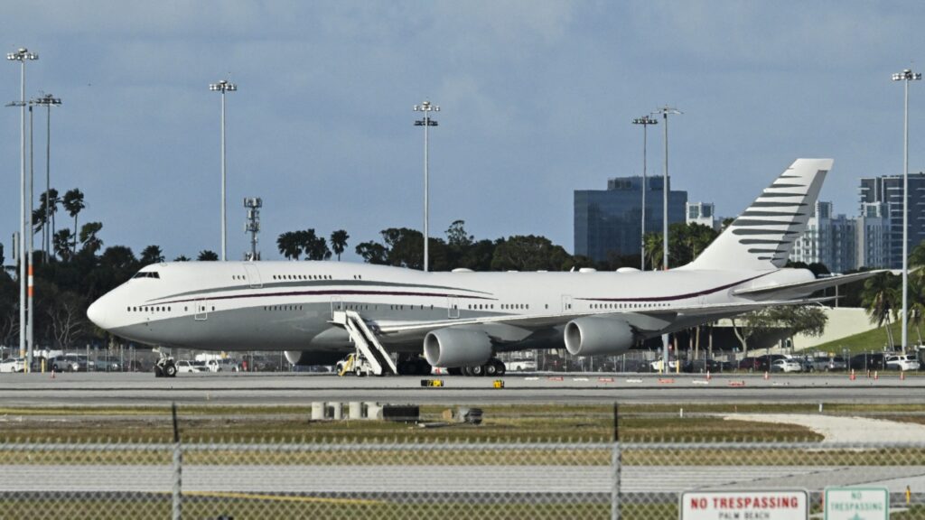 Trump administration officially accepts jet from Qatar for use as Air Force One : NPR