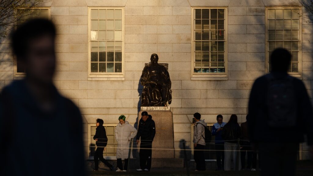 Trump again threatens Harvard’s tax-exempt status : NPR
