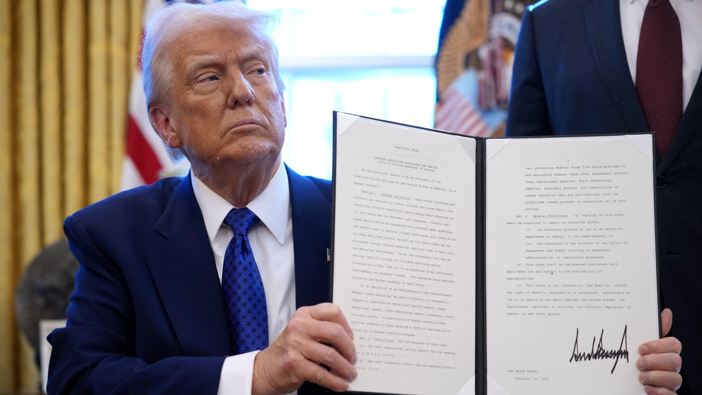 Trump executive actions show how he wants to reshape U.S. history : NPR