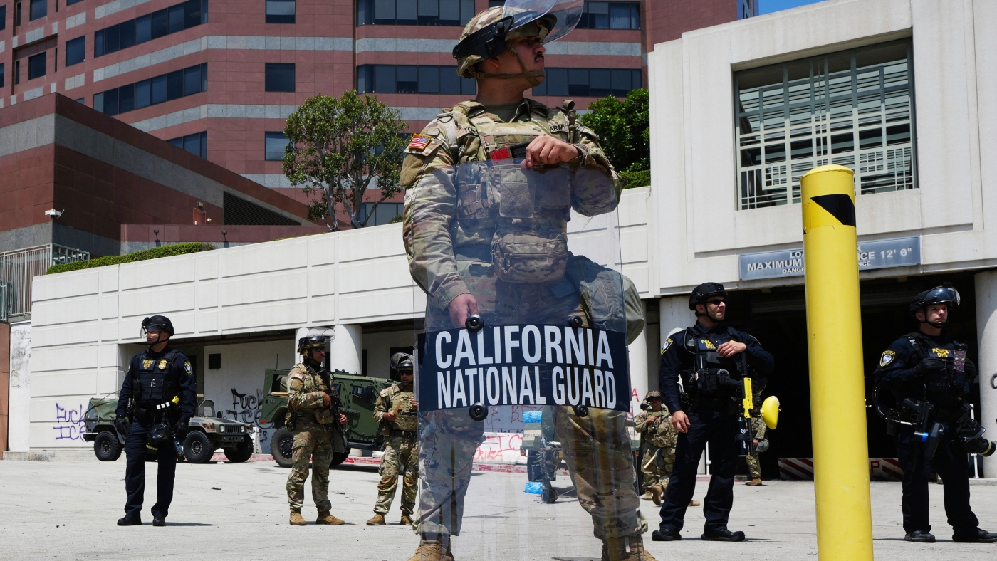 Judge issues a temporary ruling against Trump using the National Guard in LA : NPR
