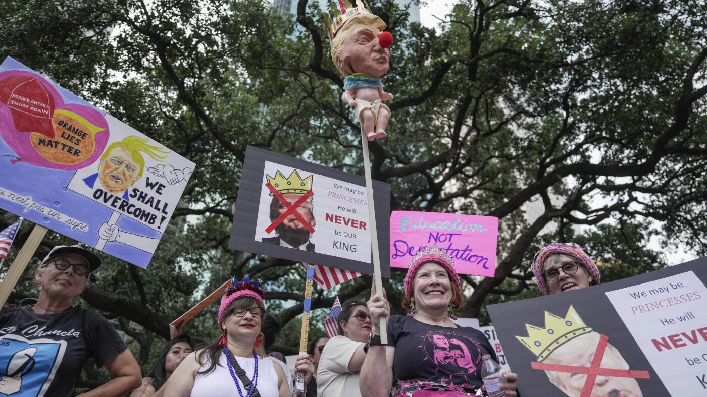 See No Kings protests around the country : The Picture Show : NPR