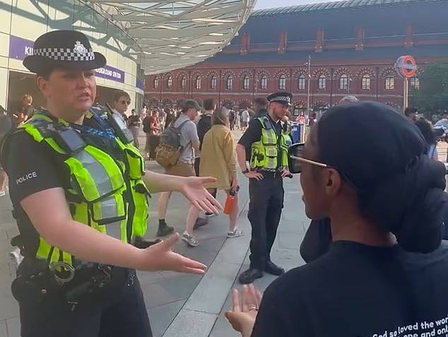 'I just think it's all wrong,' police officer tells street evangelists