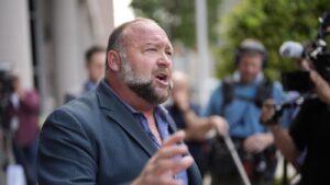 Alex Jones has yet to pay Sandy Hook families : NPR