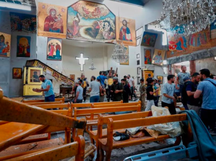 Over 20 Christians killed in suicide bombing of church in Syria