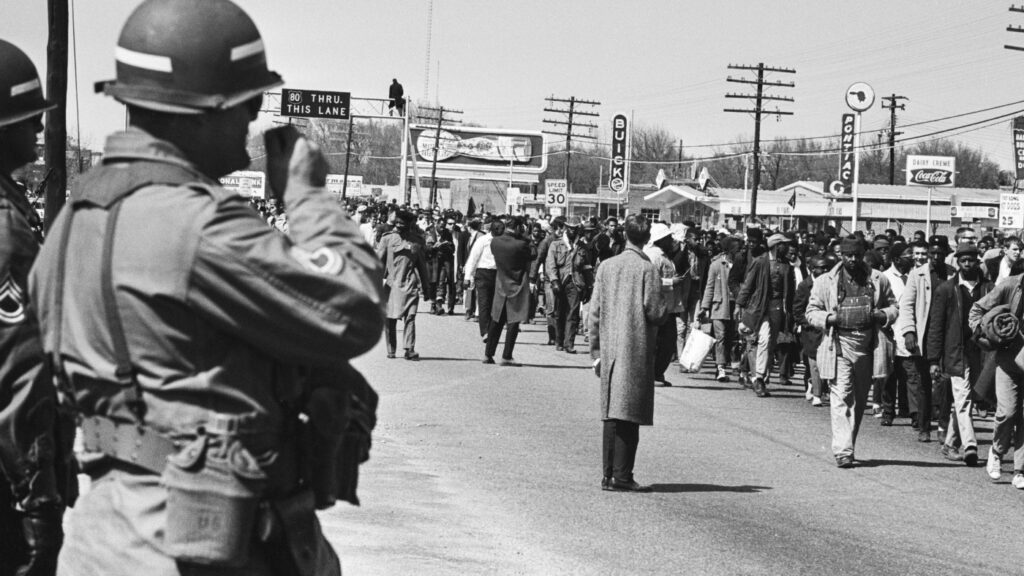 Why Lyndon Johnson federalized the National Guard in 1965 : NPR