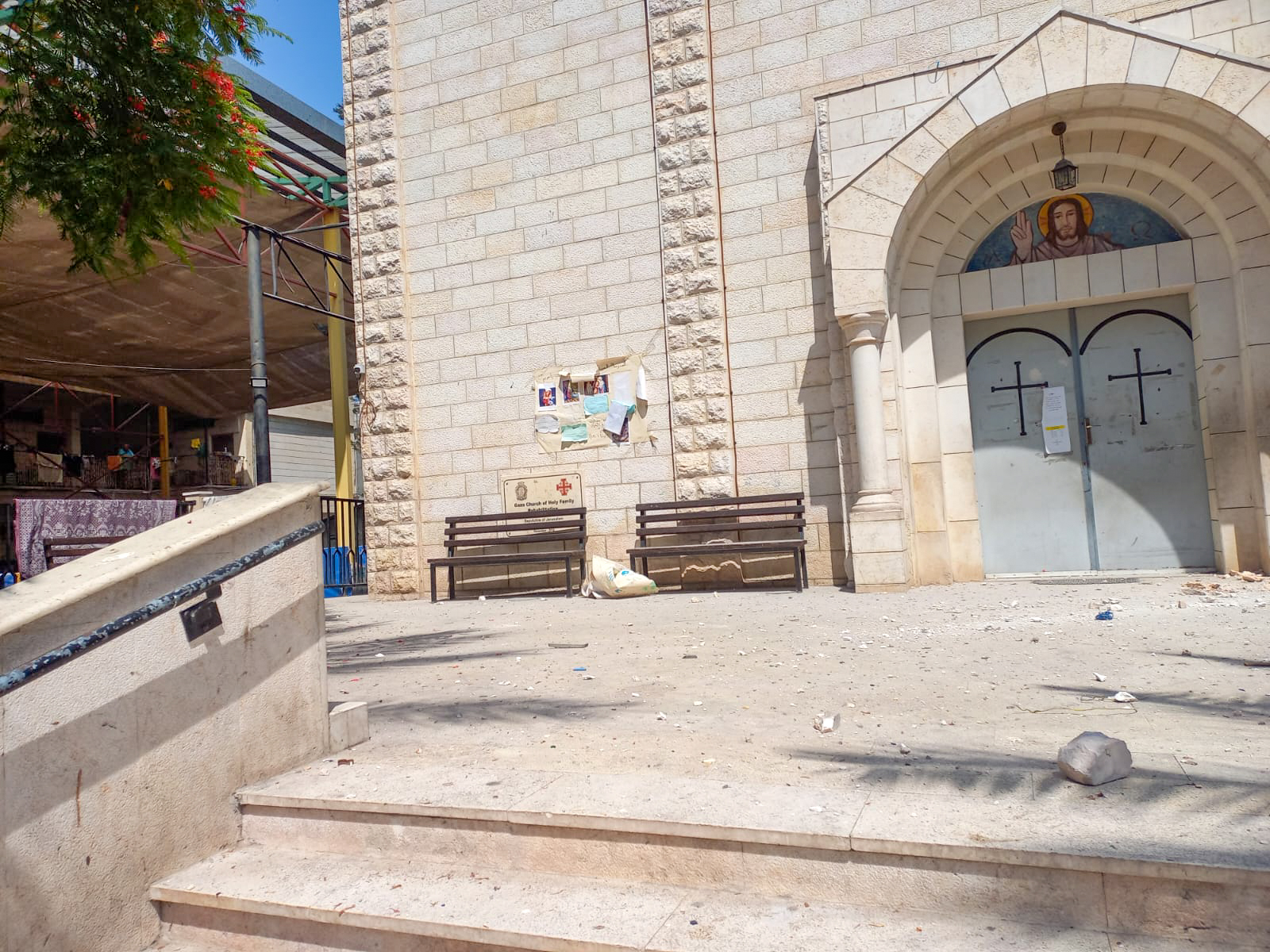 Israeli shelling hits Gaza’s only Catholic Church, killing three and wounding 10