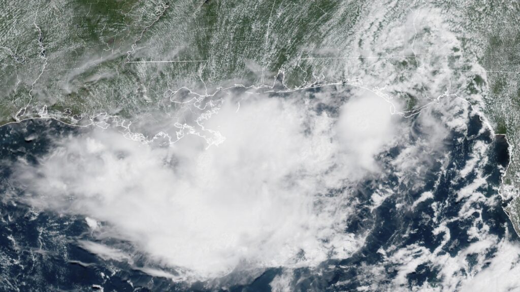 Gulf Coast braces for flooding as storm builds into possible tropical depression : NPR
