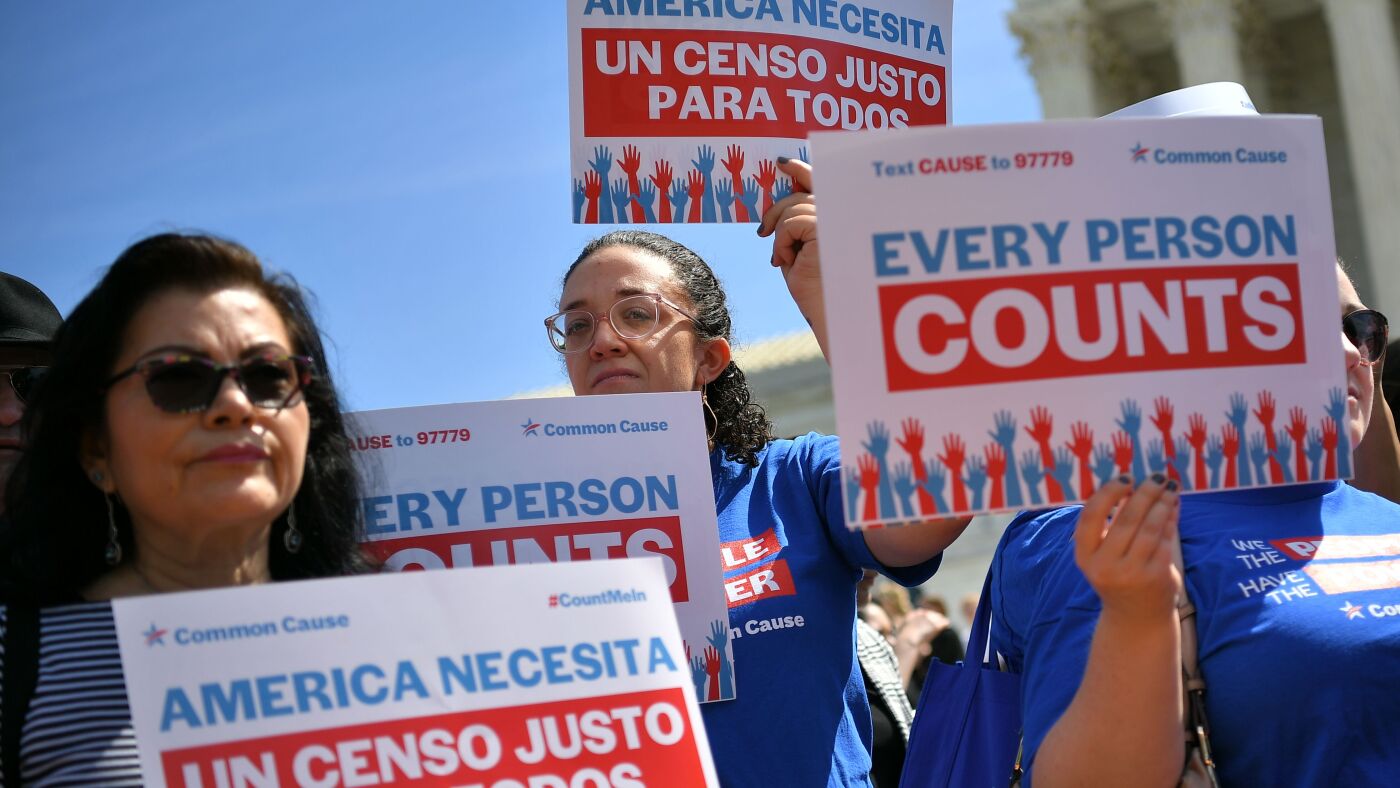 Trump calls for ‘new’ census that doesn’t count people with no legal status : NPR