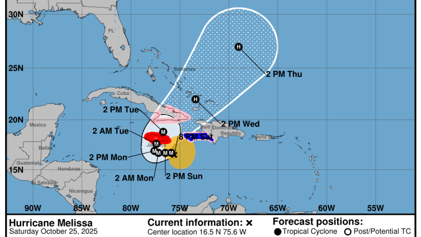 Hurricane Melissa could bring catastrophic floods and landslides : NPR