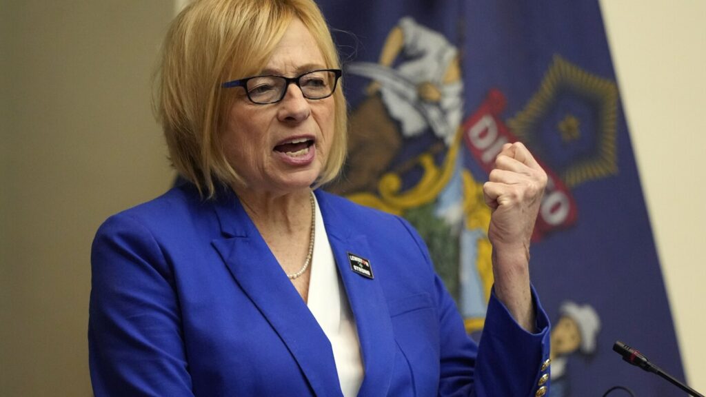 Maine Gov. Janet Mills enters race to unseat Susan Collins : NPR