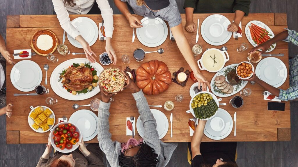 Friendsgiving history and etiquette, explained : NPR