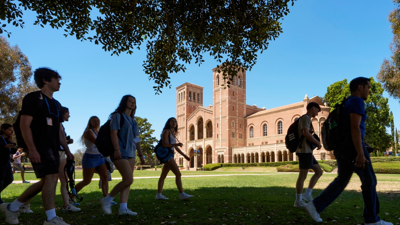Judge bars Trump from fining University of California over discrimination : NPR