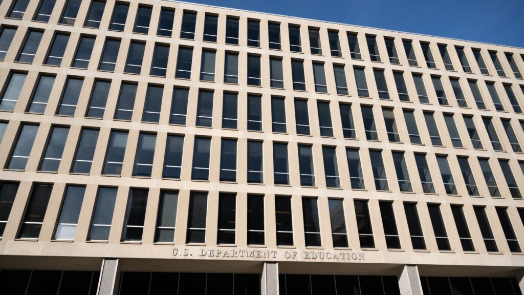 The Education Department will vacate its headquarter building : NPR