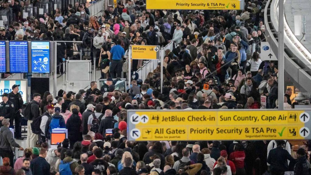 ICE officers set to deploy to airports as delays mount : NPR