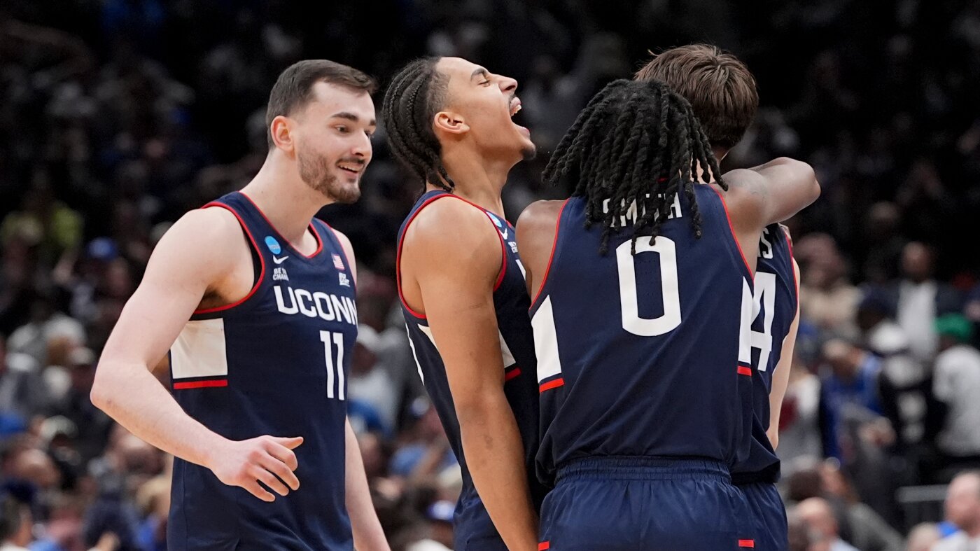 UConns Mullins Hits Clutch Shot Final Four Showdowns Set The Moral Compass News The Final Four is set with UConn stunning Duke to join Illinois, Arizona and Michigan : NPR