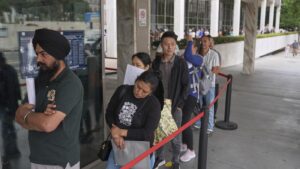 Growing backlog in immigration applications, NPR analysis shows : NPR