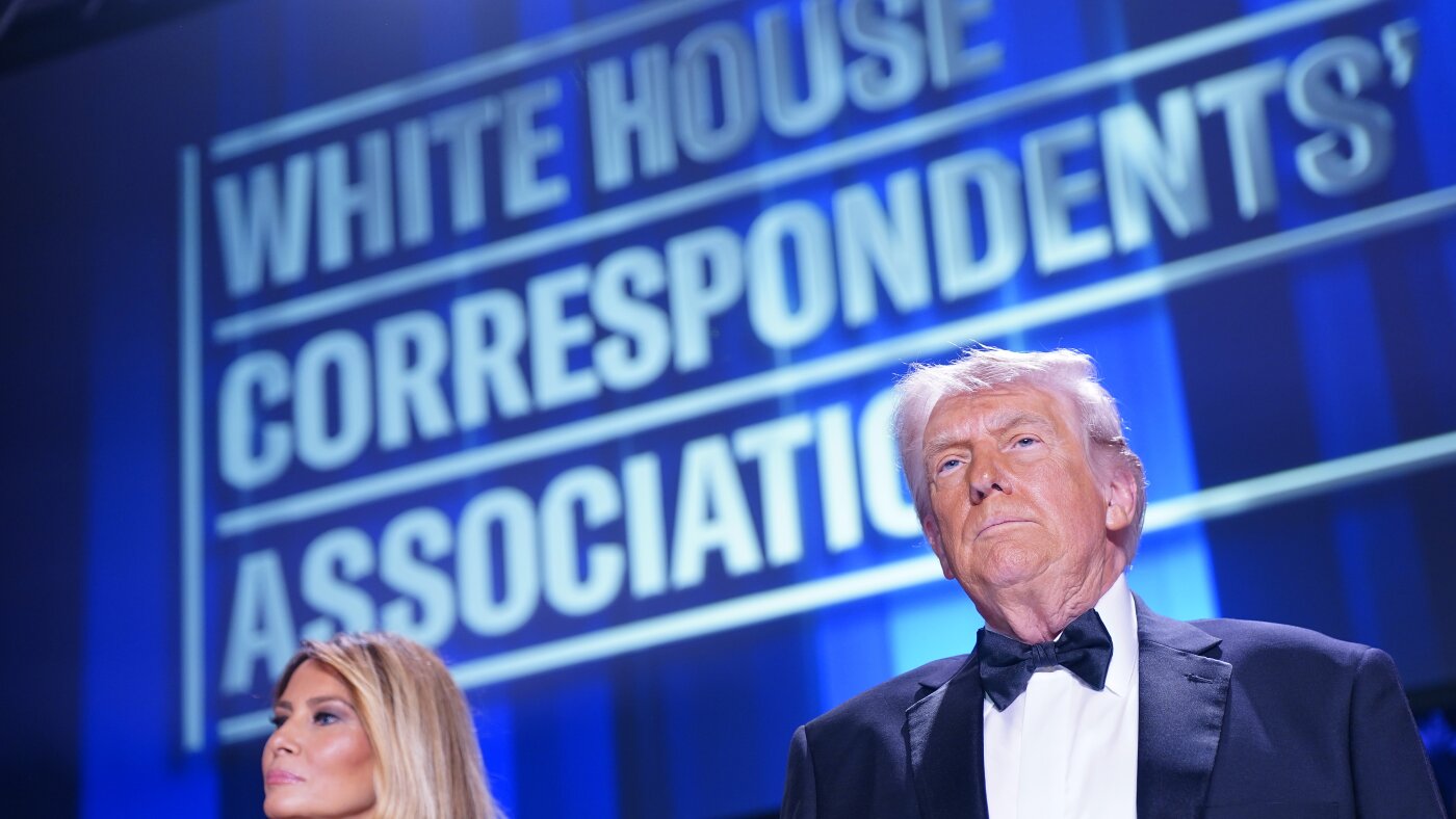 A suspect is in custody after Trump is rushed from correspondents' dinner : NPR