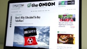 The Onion has agreed to a new deal to take over Infowars : NPR