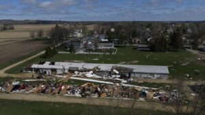 Communities launch cleanup after severe weather and tornadoes churn across Midwest : NPR