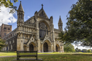 In many English cities, cathedrals play a major role