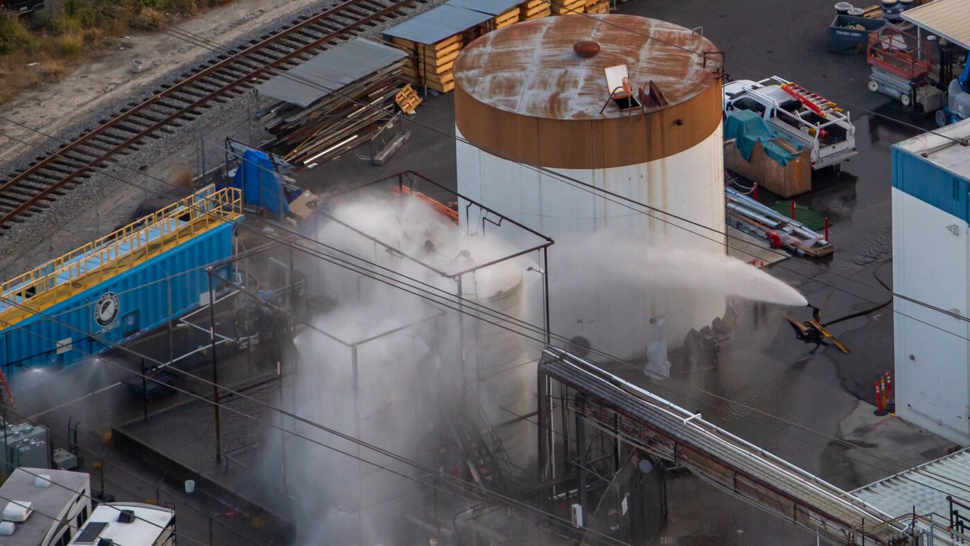 Evacuation in Garden Grove Aerospace Plant Faces Chemical Threat The Moral Compass News A chemical tank in California has cracked. Here’s what to know : NPR