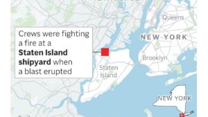 Fire and Explosions at NYC Shipyard Result in Fatality and The Moral Compass News 1 person died, 36 injured after blast at New York City shipyard, officials say : NPR