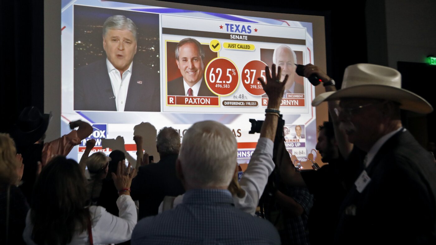 Ken Paxton Wins GOP Nomination for Texas Senate Defeats Cornyn The Moral Compass News Texas elections; S.C. redistricting; ICE; Jan. 6 : NPR