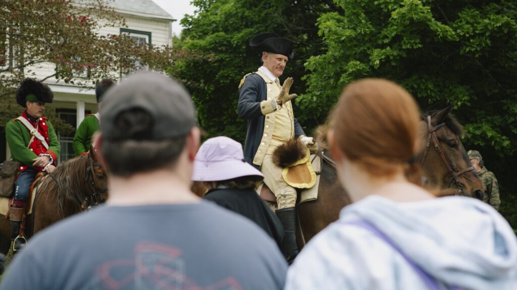 George Washington reenactors are busy this year : NPR