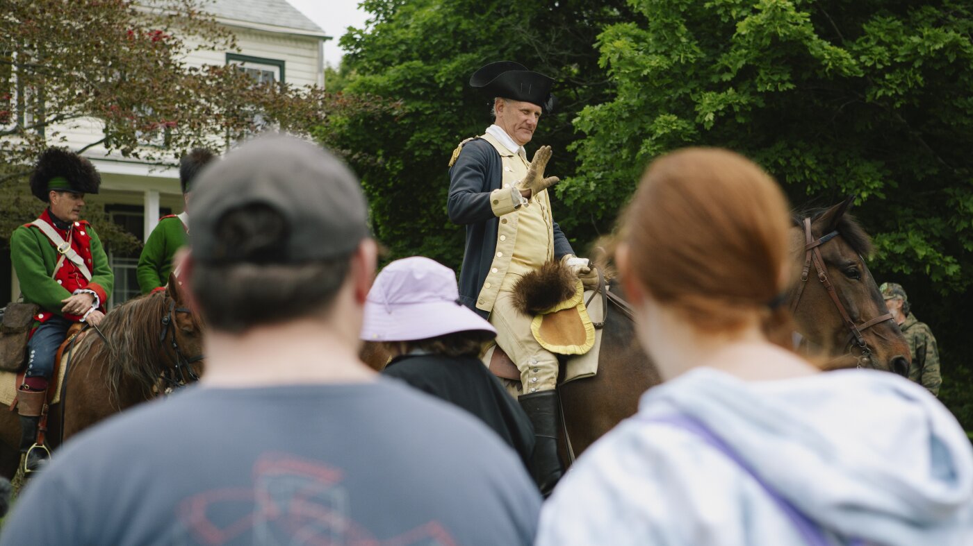 Reenactors Bring George Washington to Life for Americas 250th Anniversary The Moral Compass News George Washington reenactors are busy this year : NPR