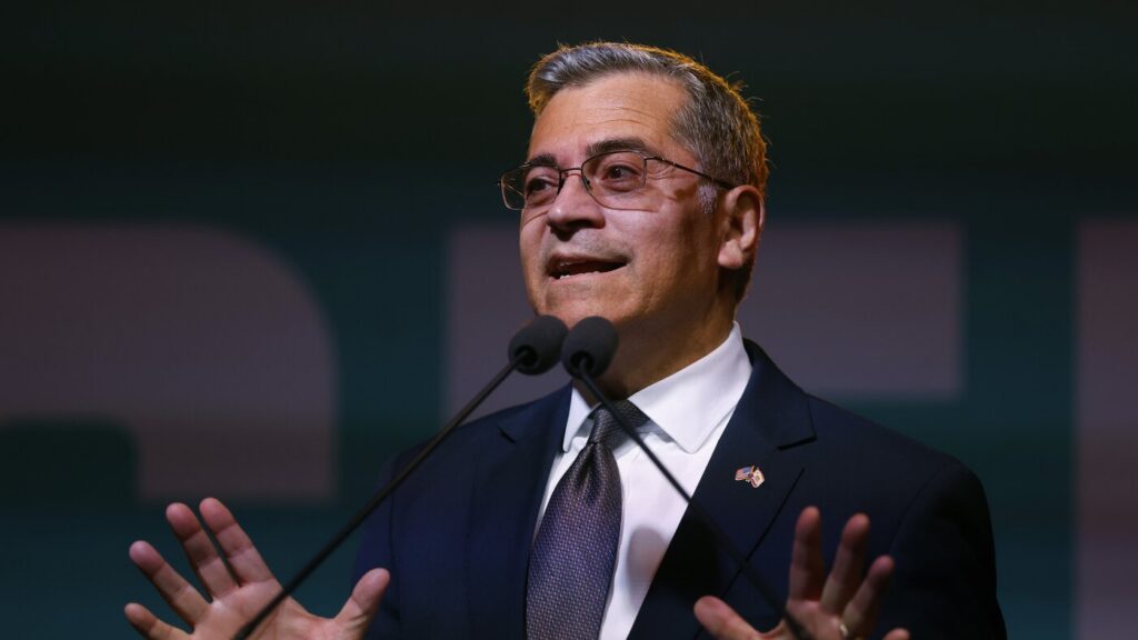 In California race for governor, Democrat Xavier Becerra takes top spot : NPR