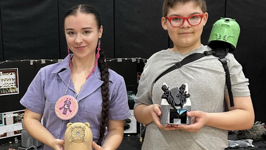 AI-powered SkoBots help preserve the endangered Ojibwe language The Moral Compass News This robot speaks endangered Native American languages : NPR