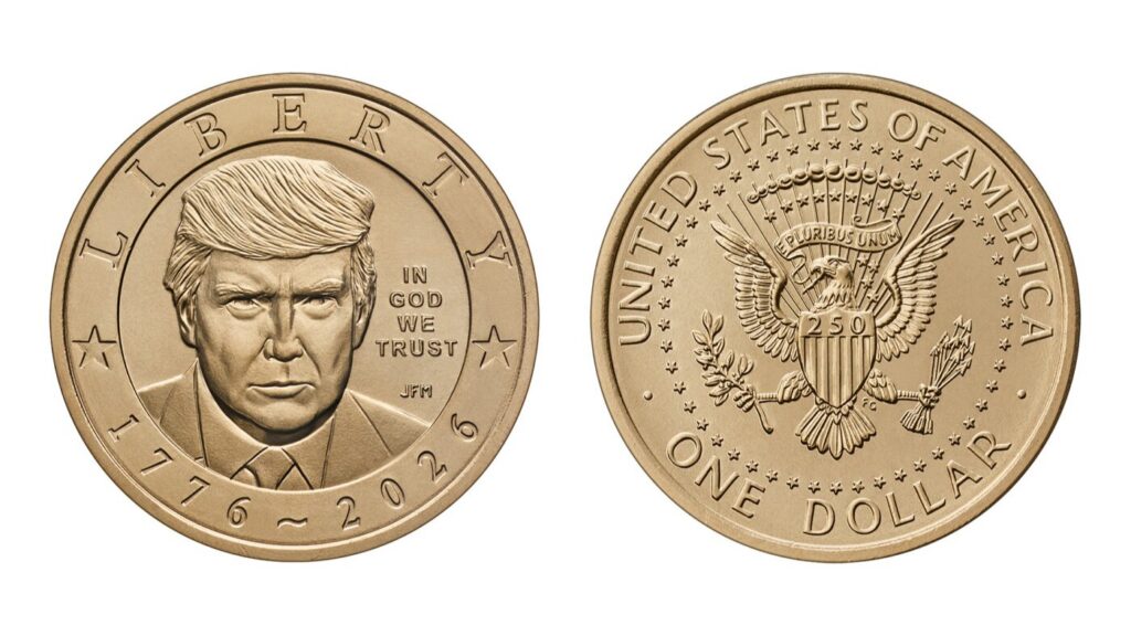Trump $1 coin breaks norms, raises legal questions : NPR