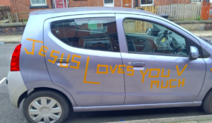 Christian Motorist Faces Insurance Dilemma Over Jesus Loves You Sticker The Moral Compass News Christian claims insurance broker told him to remove ‘Jesus Loves You’ car stickers