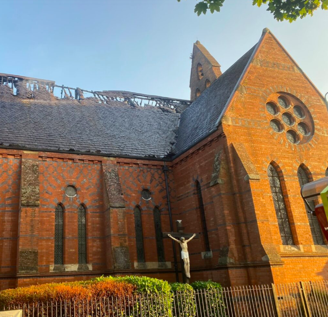 Leicester church vows to rebuild after devastating fire