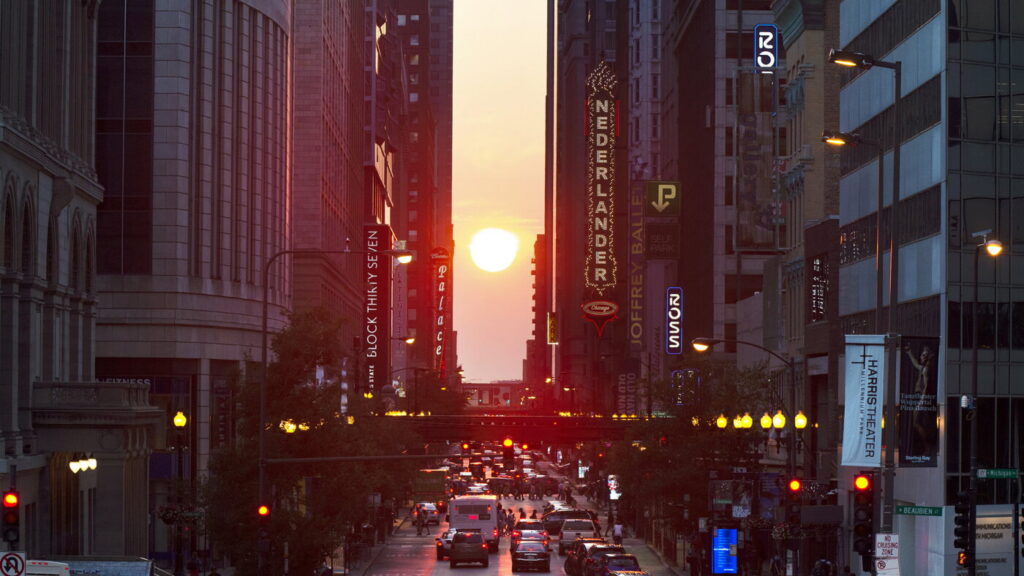Equinox brings ‘henge’ effect to cities laid out on a grid : NPR