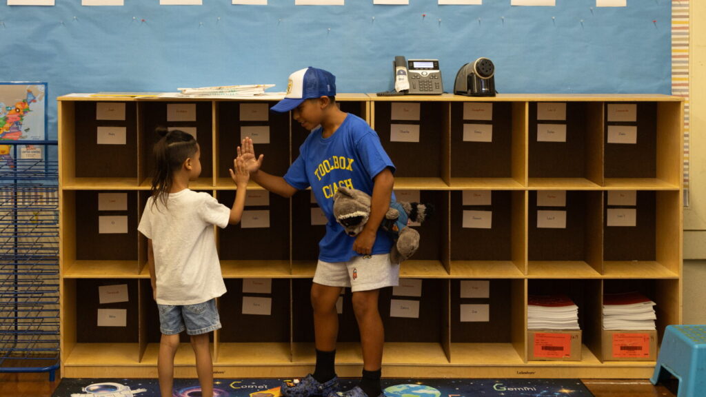 First Day of School Traditions and Emotions Across the US The Moral Compass News New school year begins with bikes, bells, buses : NPR