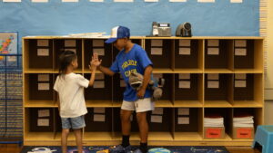 First Day of School Traditions and Emotions Across the US The Moral Compass News New school year begins with bikes, bells, buses : NPR