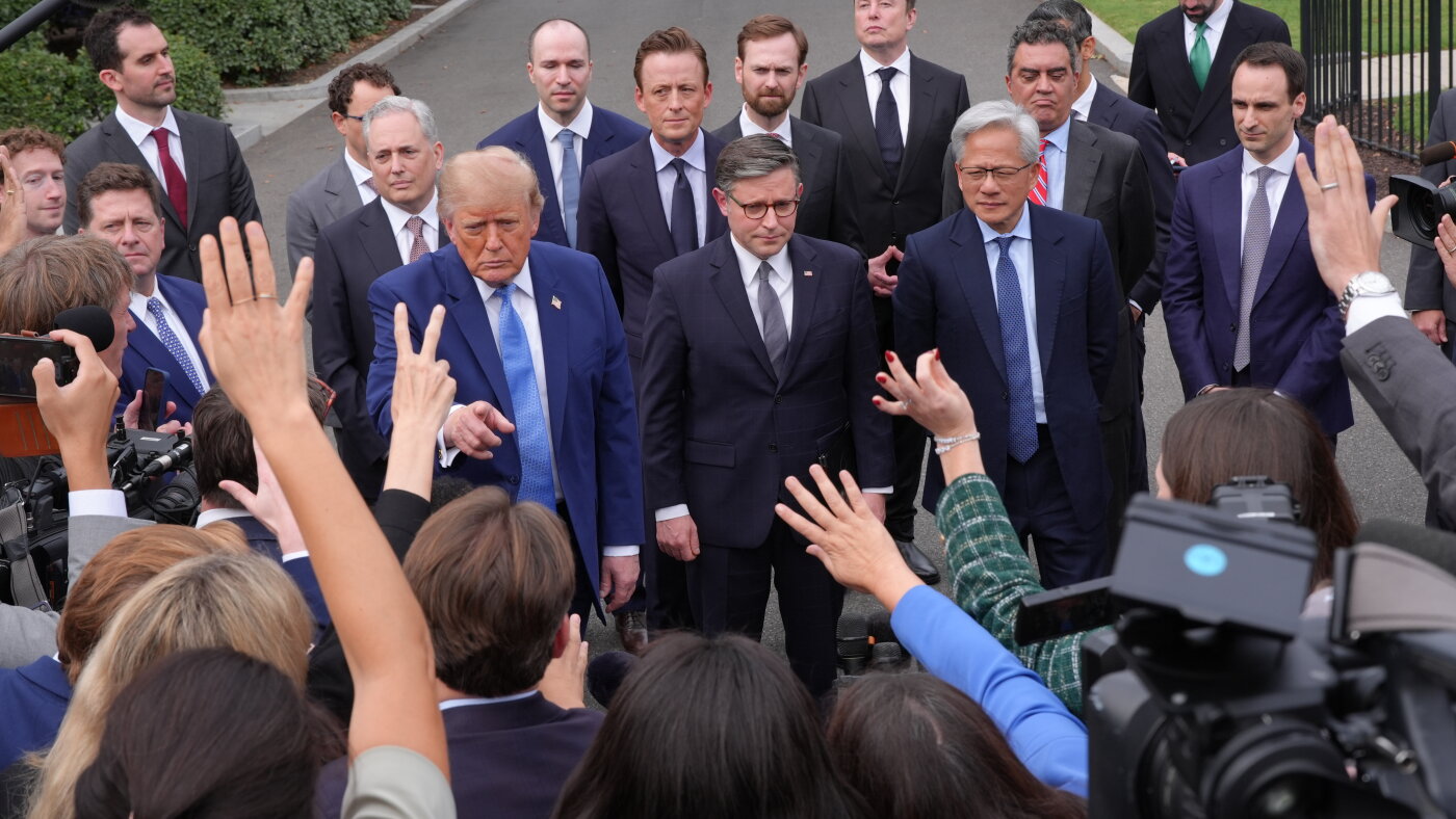 Trump Signs AI Accord with Tech Leaders Emphasizing Self-Policing The Moral Compass News Trump says top tech firms have signed accord to 'self-police' AI : NPR