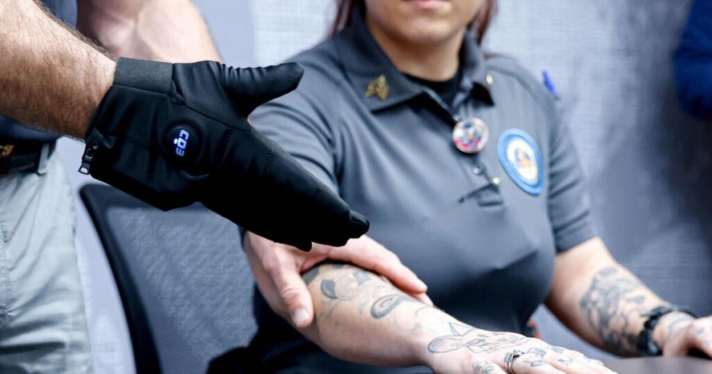 ICEs Electric Glove A Symbol of Force in Immigration Crackdown The Moral Compass News Reading Augustine in the Age of ICE’s Shock Gloves