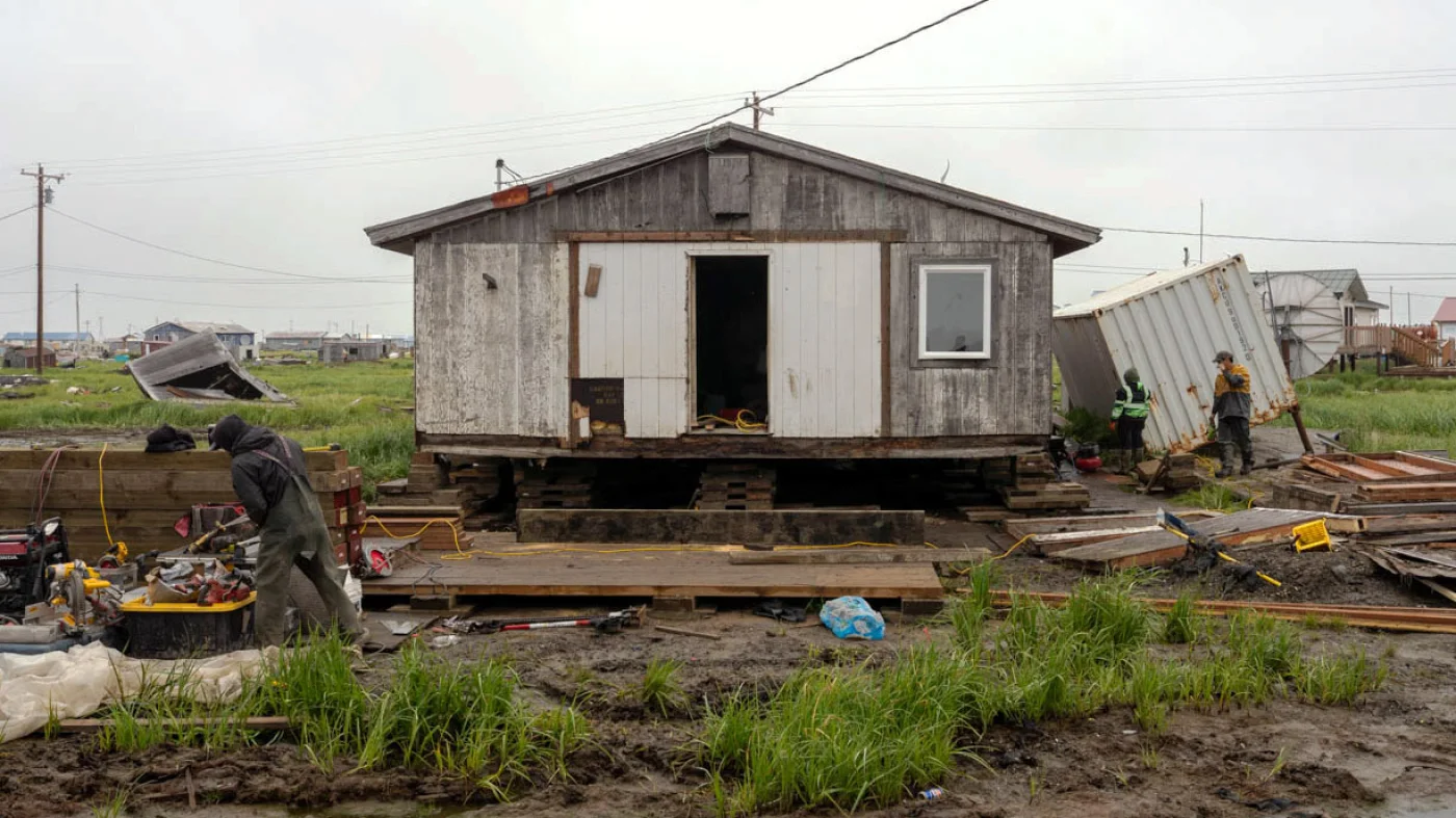 After last year’s storm, this remote Alaska town is still picking up the pieces : NPR